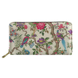 Colorful Boho Floral Print Long Wallet Zipper Phone Bag Girls Clutch Purse