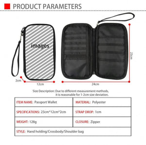 Architectural Style Passport Holder Wallet Bag