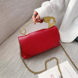 Small Leather Shoulder Bag Women Evening Clutch Female Chain Crossbody