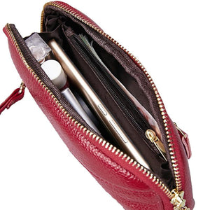 Women Long Wallet Leather Zipper Purse Bag Large Capacity Wristlet Clutch