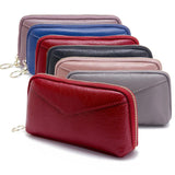 Women Long Wallet Leather Zipper Purse Bag Large Capacity Wristlet Clutch
