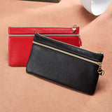 Vintage Women Coin Purse Leather Zipper Small Oil Cowhide Wallet