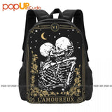 Vintage Tarot Card Valentine Backpack Bookbag for Travel