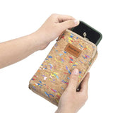 Vintage Floral Phone Purse Double Layer Faux Leather Crossbody Bag