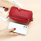 Women's Leather Wallets Multifunction Purses High Cow Leather Clutch Bags
