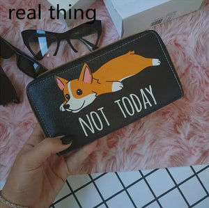 African Girl Print Women Wallet Phone Bag Long Thin Money Purse Carteras