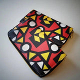 Melody Girl Print Leather Wallet Music Note Zipper Clutch Purse