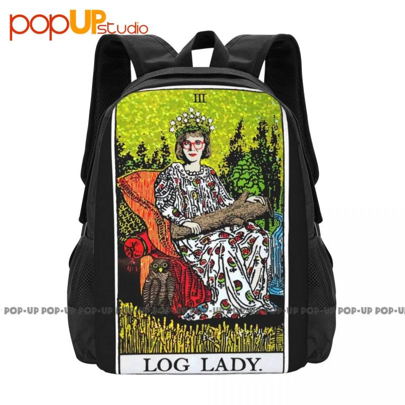 Log Lady Twin Peaks Backpack Large Capacity Schoolbag