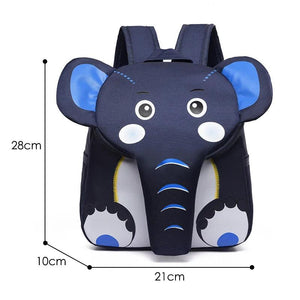 Elephant School Backpack for Children 3D Animal Kids School Bags Boys Girls