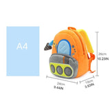 Engineering Vehicle Toddler Backpack Plush Bookbag for Little Boys Girls Kids