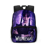 Nevermore Academy Kids Backpack Gothic Girls School Bag