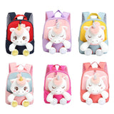 3D Plush Unicorn Backpack for Kids