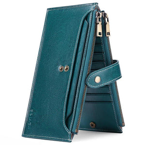 Women's Large Capacity Oil Wax Cow Bag Wallet