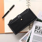 Women's Large Capacity Oil Wax Cow Bag Wallet