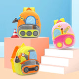 Engineering Vehicle Toddler Backpack Plush Preschool Bag