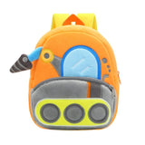 Engineering Vehicle Toddler Backpack Plush Preschool Bag