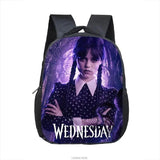 12 Inch Wednesday Addams Backpack for Nevermore Academy Kids