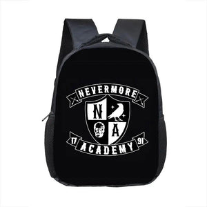 12 Inch Wednesday Addams Backpack for Nevermore Academy Kids