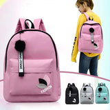 Canvas Backpack 19inch Schoolbag Student Bookbag
