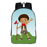 Cartoon Boy Shoulder Backpack Polyester Primary School Bags
