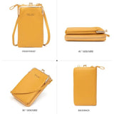 Women's Mobile Phone Bag and Litchi Grain Solid Straddle Bag