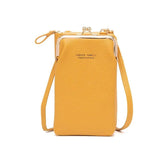Women's Mobile Phone Bag and Litchi Grain Solid Straddle Bag