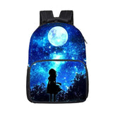 Youth Starry Sky Backpack Creative School Bag Kids Mochila Escolar