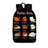 Funny Stranger Cat Backpack Creative Polyester Comfortable Student School Bags