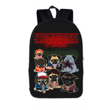 Funny Stranger Cat Backpack Creative Polyester Comfortable Student School Bags