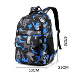 Durable Portable Pockets Backpack School Bag Lightweight Unisex