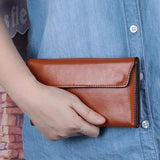 Leather Women's Purse Large Capacity Handbag