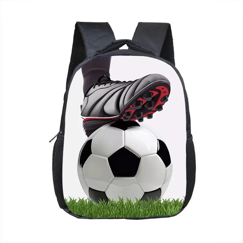 Soccerly Footbally Print Backpack for 2-4 Children School Bags