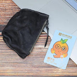 Veg-Tanned Leather Wallet Men's Short High-Quality Cowhide Zipper Wallet