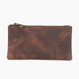 Crazy Horse Leather Men's Wallet Long Hand-Held Bag First Layer Cowhide