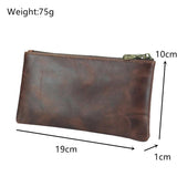Crazy Horse Leather Men's Wallet Long Hand-Held Bag First Layer Cowhide