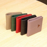 Women's Short Ultra Thin Mini Wallet Purse Hasp Small Wallet