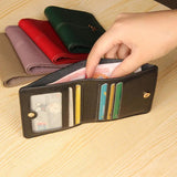 Women's Short Ultra Thin Mini Wallet Purse Hasp Small Wallet