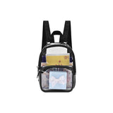 Men Clear Backpack Casual Outdoor PVC Rucksack Schoolbag