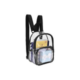 Men Clear Backpack Casual Outdoor PVC Rucksack Schoolbag