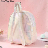 Waterproof PVC Laser School Bag Children Kids Unicorn Jelly Backpack Mochilas