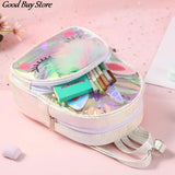 Waterproof PVC Laser School Bag Children Kids Unicorn Jelly Backpack Mochilas