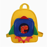 Rocket Dino Backpack for Kids, Kindergarten Schoolbag