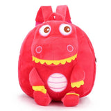 Kids Plush Dinosaur Backpack - Cute Cartoon Rucksack for School and Travel