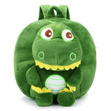 Kids Plush Dinosaur Backpack - Cute Cartoon Rucksack for School and Travel
