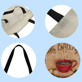 Linen Shoulder Bag School Book Bag Large Capacity Casual Commuters Bag