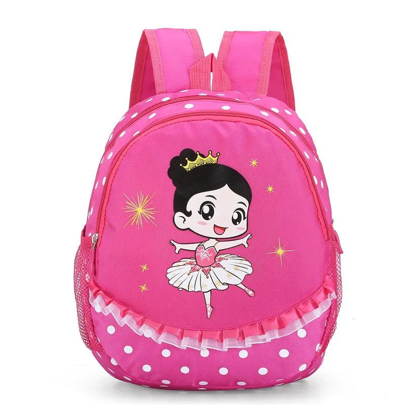 Kids Backpack Girls Dance Latin Ballet Bag Waterproof Nylon Children School Bags