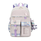 Girls Cartoon Animal Pattern Backpack Smooth Zipper School Bag