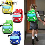 3D Cartoon Bus Toddler Backpack Small Kindergarten Children School Bag