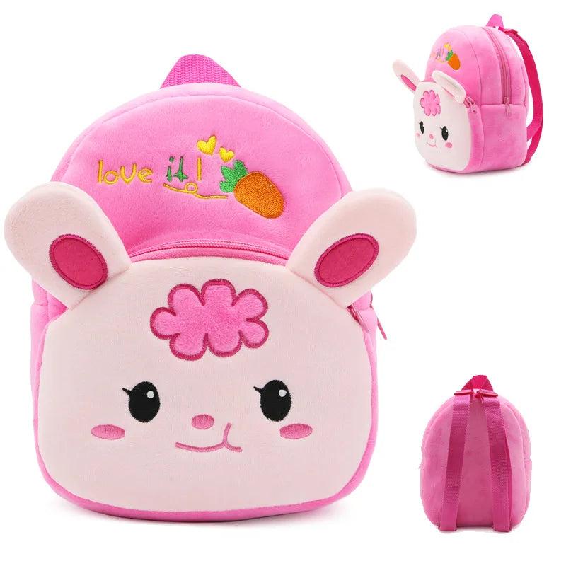 Girls Plush Schoolbag Toy Backpack Kindergarten School Book Bag Kids Lovely