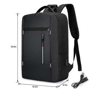 Unisex Travel Rucksack Shoulder Laptop Bag USB Charge School Large Backpack